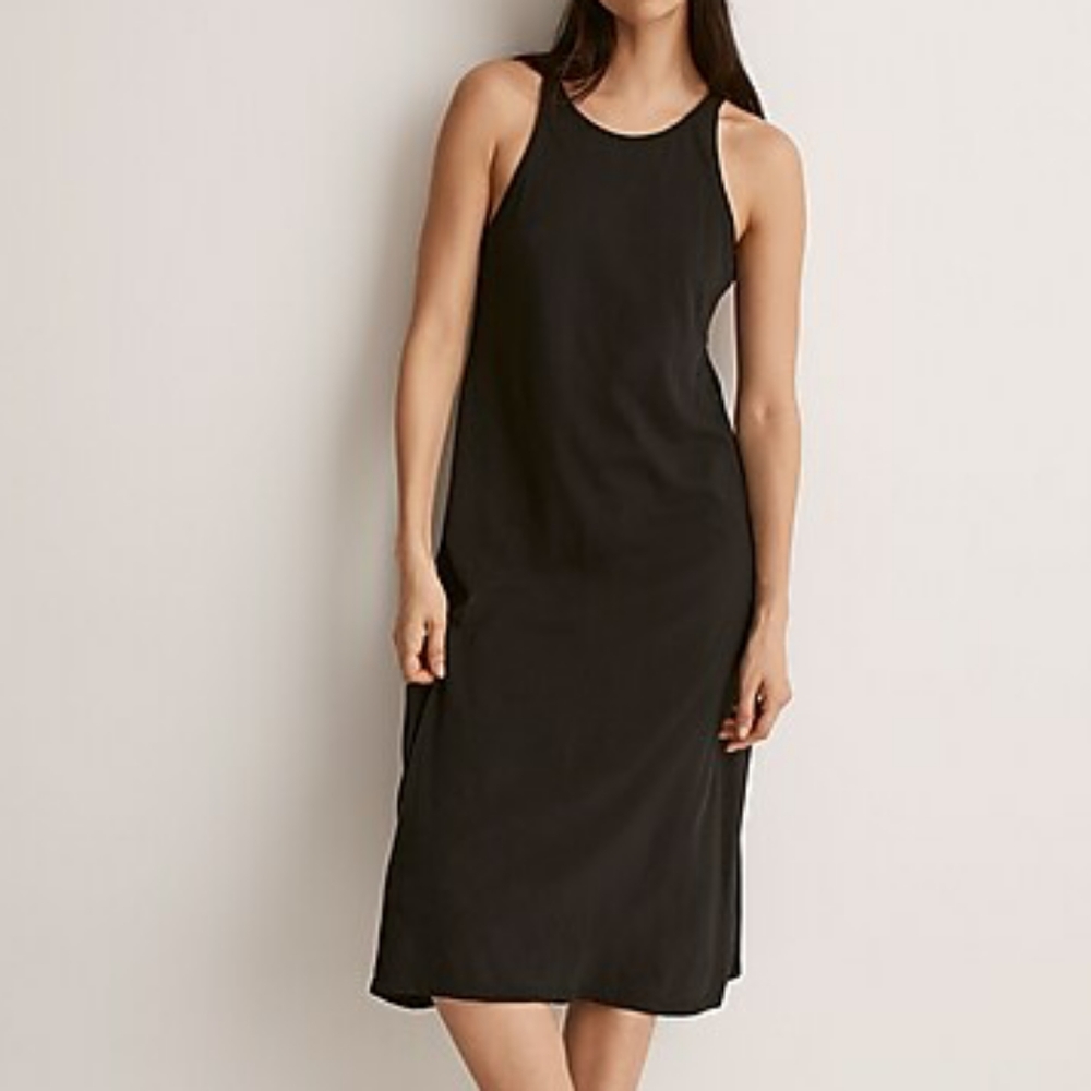 Madewell Softfade cotton coverup tank dress midi length small NWT - Picture 3 of 9